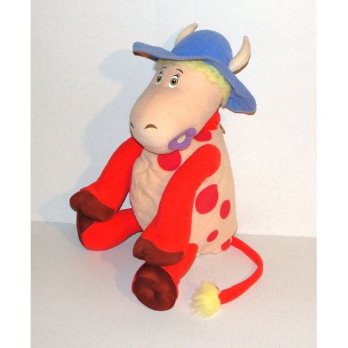 Peluche Vache Azalée Range Pyjama Jemini Doudou Vache Le Manege Enchanté 36 Cm