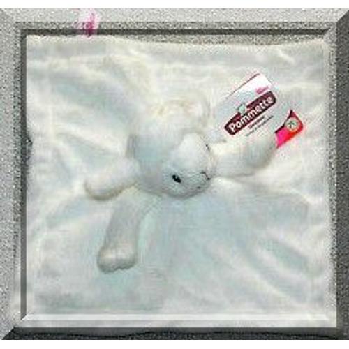 Doudou Mouton Blanc Pommette Peluche Jouet Bebe Naissance Animal Agneau Mixte Nouveau Ne Comforter White Sheep Baby Blankie New Born