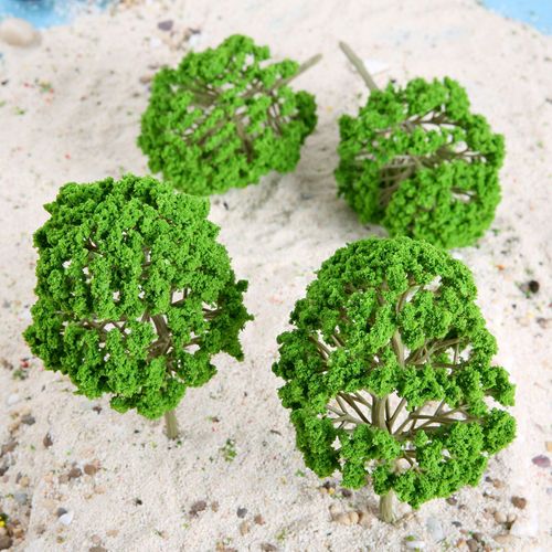 Lot De 5 Arbres Miniatures En Plastique, 150mm, Train, Jardin, Chemin De Fer, Wargame, Aménagement Paysager, Échelle 1:50 1:75, Parc, Rivière, Route-Générique