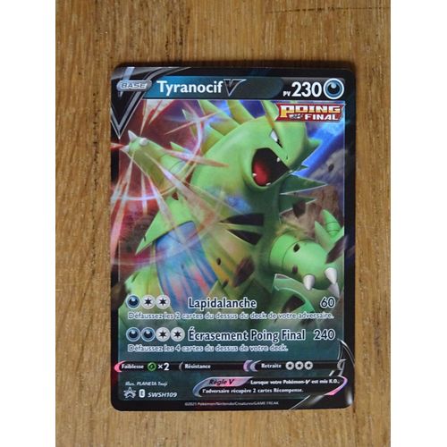 Carte Pokemon Tyranocif V Brillante 230 Pv Origines Antiques Swsh109