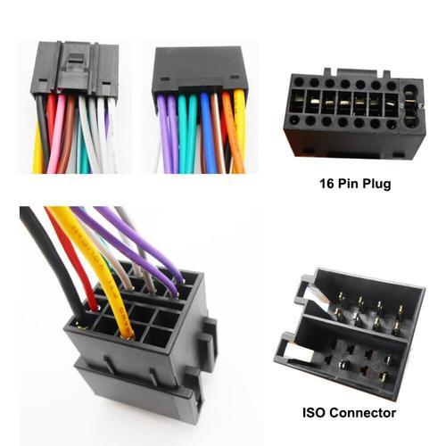 Din Iso 16pin Câble Adaptateur Autoradio Connecteur Faisceau De Câbles Pour Android Autoradio Fr