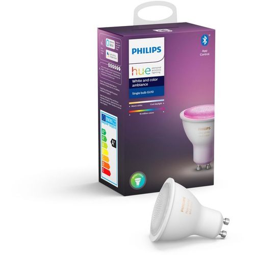 Ampoule Connectée Philips Hue Gu10 5.7w 2000k-6500k White And Color Ambiance