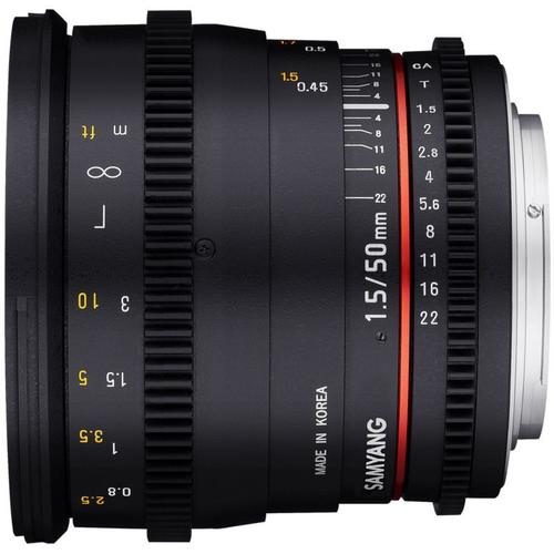 Objectif Samyang 50mm T1.5 VDSLR Canon