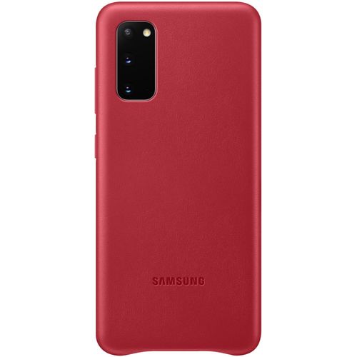 Coque Samsung S20 Cuir Rouge Bordeaux