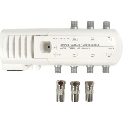 Amplificateur TV Televes intérieur 6 TV 14db réglable avec LED