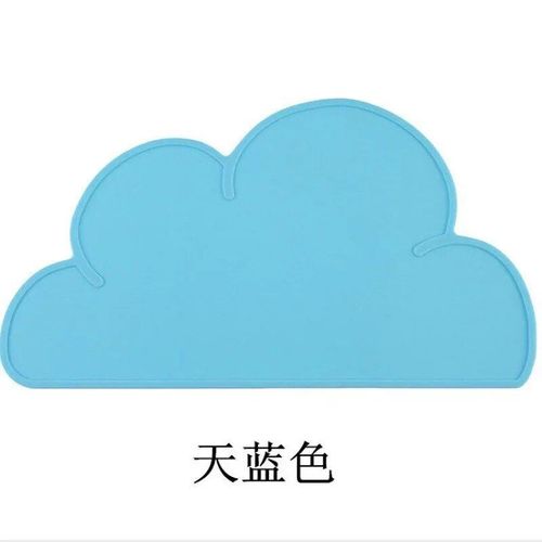 Polymères Alimentaires En Silicone Pour Animaux De Compagnie,Portables,Étanches,Anti-Fuite,Coordonnants,Tapis D'alimentation,Coussin Pour Bol,Chats Et Chiens,Articles Pour Animaux D - Type Sky Blue