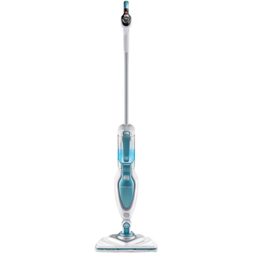 BLACK+DECKER FSM1640-QS - Nettoyeur à vapeur - balai - blanc/bleu