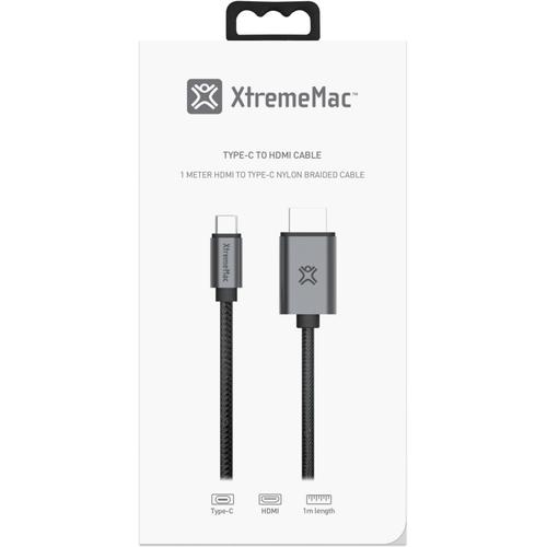 XTREMEMAC CABLE TYPE C USB-C HDMI Noir pas cher 