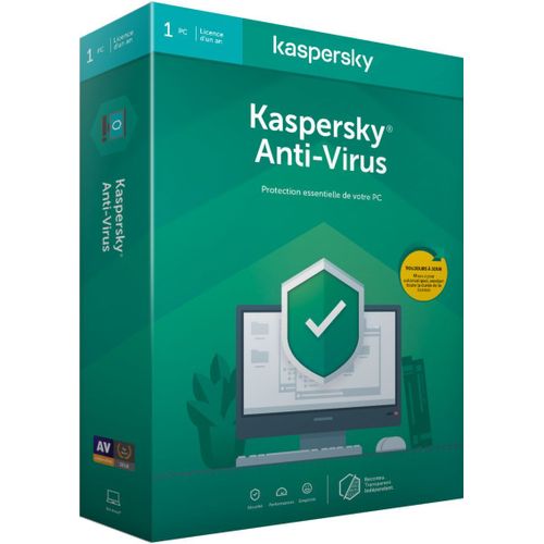 Logiciel antivirus et optimisation Kaspersky Antivirus 2020 (1 Poste / 1 An)