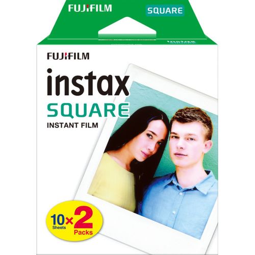 Film papier photo instantané Fujifilm Instax Square  - 2 x Pack de 10
