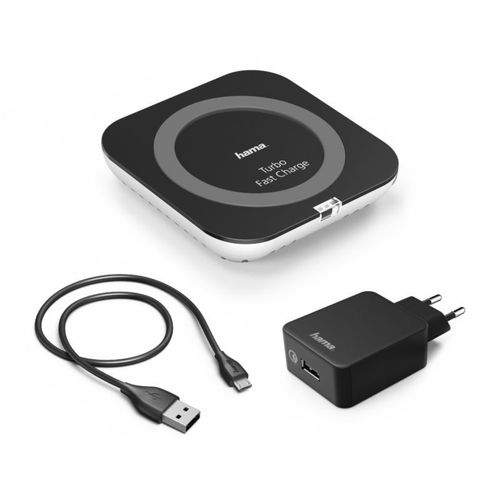 Chargeur Induction Hama Sans Fil + Chargeur Quick Charge 3.0