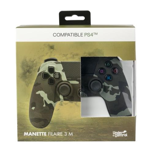 Manette Under Control Manette Ps4 Filaire Camouflage