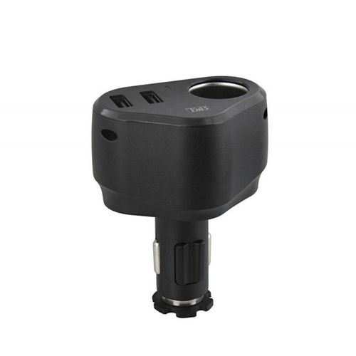 Chargeur Allume-Cigare Tnb 2 Usb + 1 Entrée Allume Cigare
