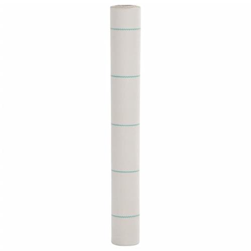 vidaXL Membrane anti-mauvaises herbes blanc 1x10 m PP