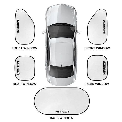 Juste De Pare-Soleil De Voiture Pour Subaru Forester Xv Outback,Accessoires Automobiles,Ensemble De 5 Pièces,Wrx Tribeca Droorg Brz Crosstrek Exiga Ascent - Type For Impreza