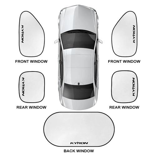 Couverture De Pare-Soleil Pliée Pour Fenêtre De Voiture,Accessoires Intérieurs Automatiques,Pare-Soleil Pour Ssangyong,Korando 4.0,Musso Rexton,Tivoli Actyon,5 Pièces - Type For Kyron