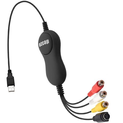 Convertisseur de Capture vidéo USB 2.0,enregistrement vidéo analogique de VHS,magnétoscope,lecteur DVD au format numérique,sortie USB et sortie AV