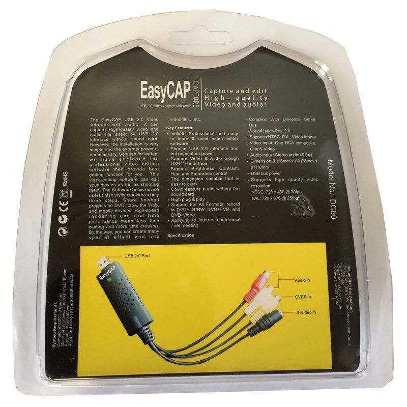 Capture audio vido analogique usb 2.0,convertir l'audio vid... - 3