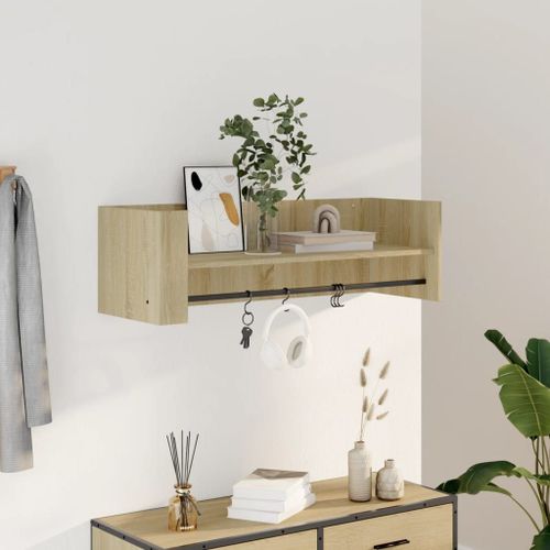 Vidaxl Étagère Murale Chêne Sonoma 100x35x30,5 Cm Bois D'ingénierie