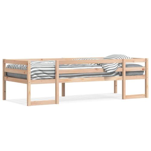 Vidaxl Cadre De Lit D'enfant 75x190 Cm Bois De Pin Massif