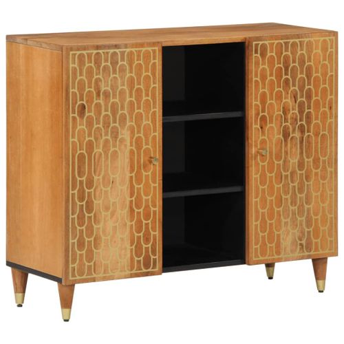 Vidaxl Armoire Latérale 90x33x75 Cm Bois Massif De Manguier