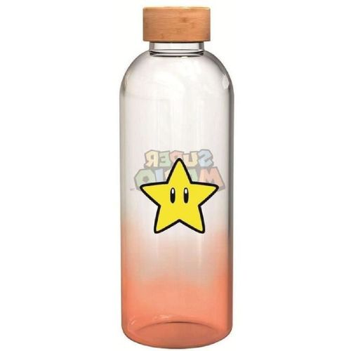 Bouteille Large - Stor - Super Mario Bros - En Verre Avec Manchon Silicone - Réutilisable - 1030 Ml