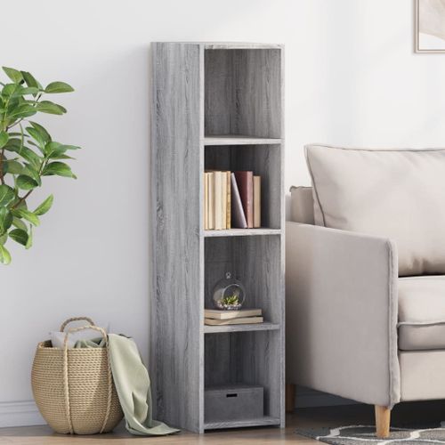 Vidaxl Buffet Sonoma Gris 30x41x124 Cm Bois D'ingénierie