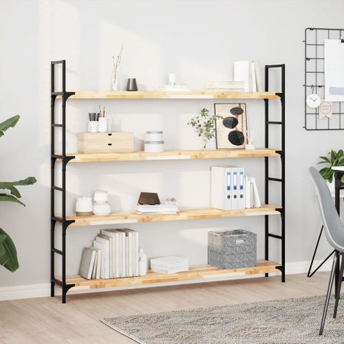 Vidaxl Étagères Flottantes 2 Pcs 120x20x4 Cm Acacia Massif Non Traité