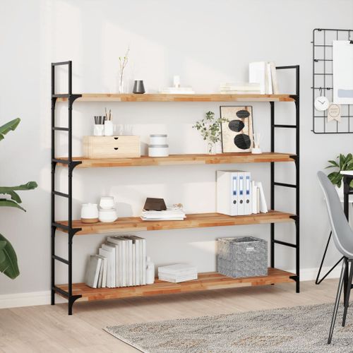 Vidaxl Étagère Flottante 120x30x4 Cm Acacia Massif Finition À L'huile