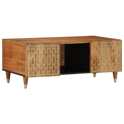 Vidaxl Table Basse 100x54x40 Cm Bois De Manguier Massif