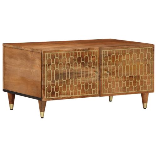 Vidaxl Table Basse 80x50x40 Cm Bois De Manguier Massif