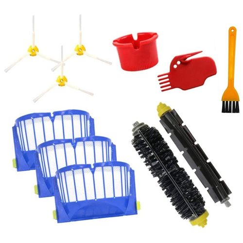 Pièces de rechange pour IRobot Roomba série 600 645 655 675 595, accessoires, filtres, brosse latérale, brosse de batteur Flexible