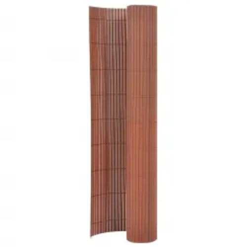 Vidaxl Clôture De Jardin Double Face 110x400 Cm Marron