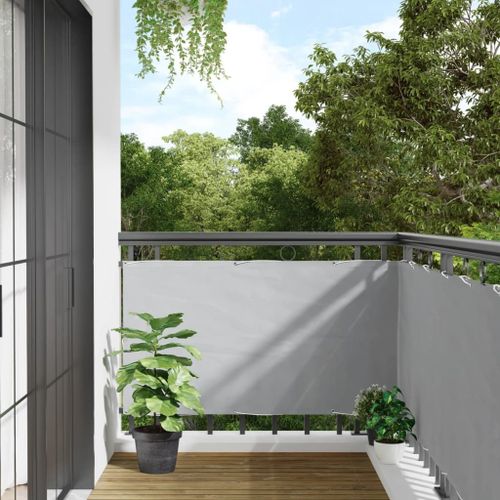 Vidaxl Écran D'intimité De Balcon Gris 600x75 Cm Pvc