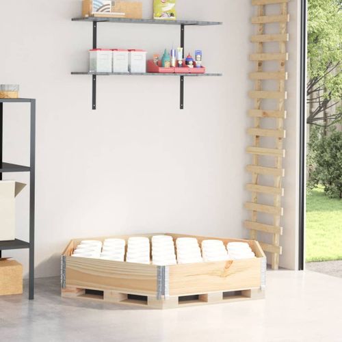 Vidaxl Collier De Palette Hexagonale 160x160 Cm Bois De Pin Massif