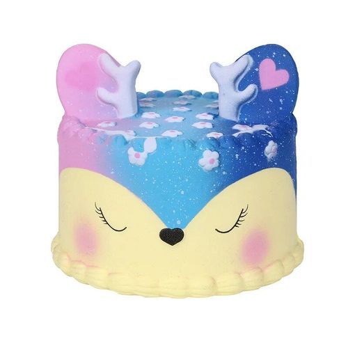 Jsaluting-Gâteau De Cheval Kawaii À Montée Lente,Jouets À Presser Pour Enfants,Kawaii - Type Deer Cake