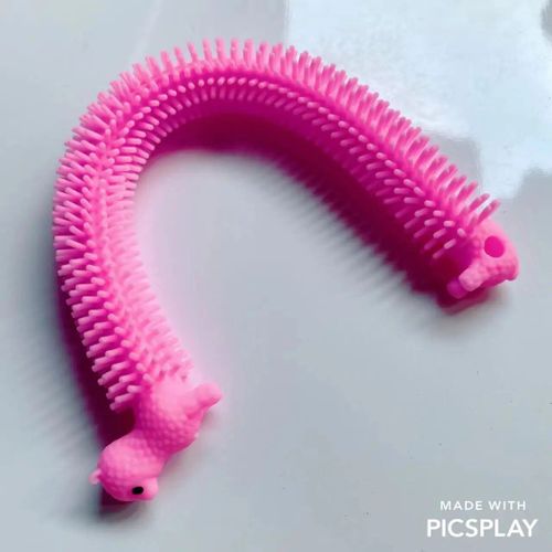 Funny Nairobi Orn Rib Worm Nrelucket Fidget Toys,Corde Commandée,Tpr,Anti-Souligné,String Toys,Through Instituts,Mm,Tsm Vent Toy,1pc - Type 1pcs Alpaca Pink