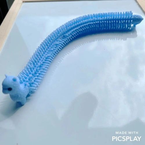 Funny Nairobi Orn Rib Worm Nrelucket Fidget Toys,Corde Commandée,Tpr,Anti-Souligné,String Toys,Through Instituts,Mm,Tsm Vent Toy,1pc - Type 1pcs Alpaca Blue