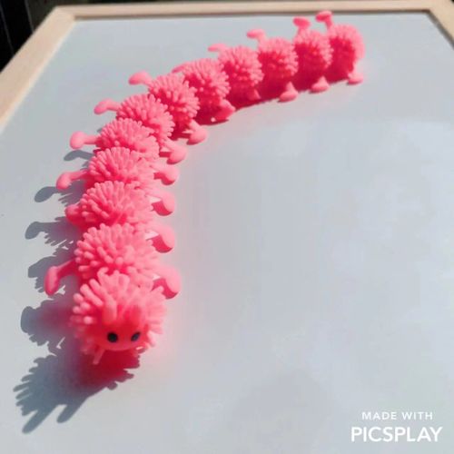 Funny Nairobi Orn Rib Worm Nrelucket Fidget Toys,Corde Commandée,Tpr,Anti-Souligné,String Toys,Through Instituts,Mm,Tsm Vent Toy,1pc - Type 1pcs Caterpillar Pk