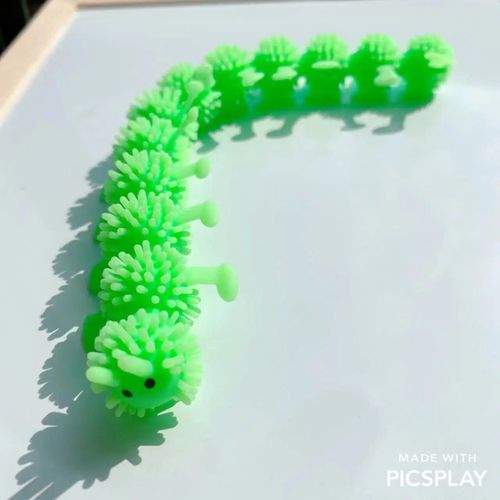 Funny Nairobi Orn Rib Worm Nrelucket Fidget Toys,Corde Commandée,Tpr,Anti-Souligné,String Toys,Through Instituts,Mm,Tsm Vent Toy,1pc - Type 1pcs Caterpillar Gr