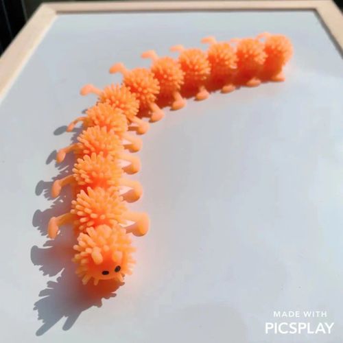 Funny Nairobi Orn Rib Worm Nrelucket Fidget Toys,Corde Commandée,Tpr,Anti-Souligné,String Toys,Through Instituts,Mm,Tsm Vent Toy,1pc - Type 1pcs Caterpillar Og