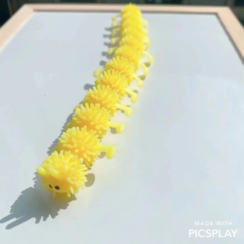 Funny Nairobi Orn Rib Worm Nrelucket Fidget Toys,Corde Commandée,Tpr,Anti-Souligné,String Toys,Through Instituts,Mm,Tsm Vent Toy,1pc - Type 1pcs Caterpillar Yl