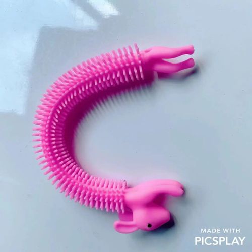 Funny Nairobi Orn Rib Worm Nrelucket Fidget Toys,Corde Commandée,Tpr,Anti-Souligné,String Toys,Through Instituts,Mm,Tsm Vent Toy,1pc - Type 1pcs Rabbit Pink