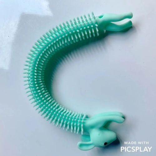 Funny Nairobi Orn Rib Worm Nrelucket Fidget Toys,Corde Commandée,Tpr,Anti-Souligné,String Toys,Through Instituts,Mm,Tsm Vent Toy,1pc - Type 1pcs Rabbit Green