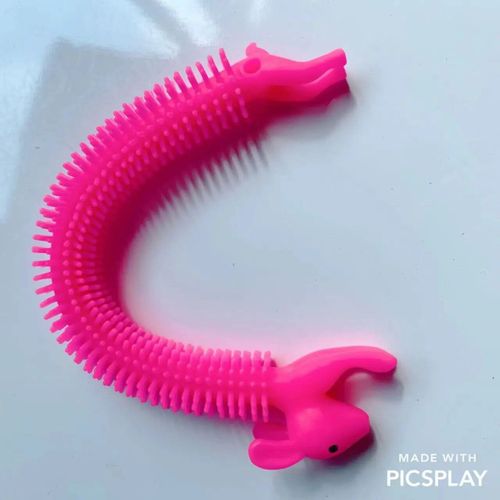 Funny Nairobi Orn Rib Worm Nrelucket Fidget Toys,Corde Commandée,Tpr,Anti-Souligné,String Toys,Through Instituts,Mm,Tsm Vent Toy,1pc - Type 1pcs Rabbit Red