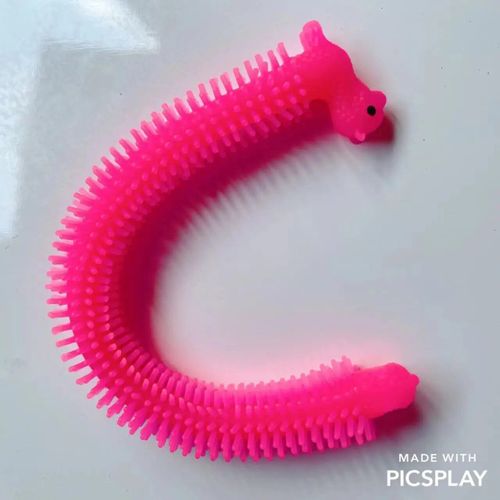 Funny Nairobi Orn Rib Worm Nrelucket Fidget Toys,Corde Commandée,Tpr,Anti-Souligné,String Toys,Through Instituts,Mm,Tsm Vent Toy,1pc - Type 1pcs Alpaca Red