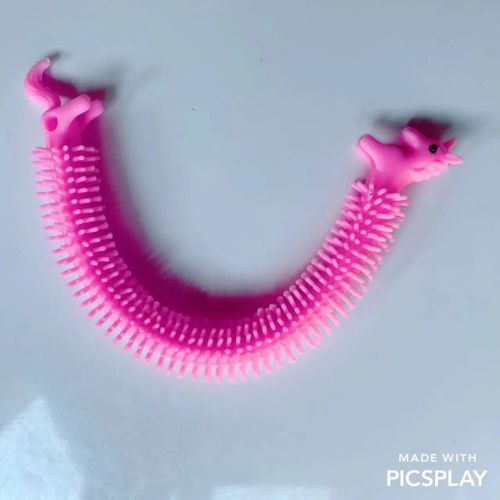 Funny Nairobi Orn Rib Worm Nrelucket Fidget Toys,Corde Commandée,Tpr,Anti-Souligné,String Toys,Through Instituts,Mm,Tsm Vent Toy,1pc - Type 1pcs Unicorn Pink