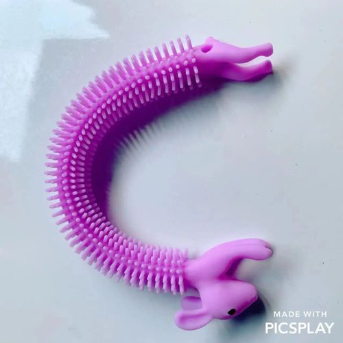 Funny Nairobi Orn Rib Worm Nrelucket Fidget Toys,Corde Commandée,Tpr,Anti-Souligné,String Toys,Through Instituts,Mm,Tsm Vent Toy,1pc - Type 1pcs Rabbit Purple