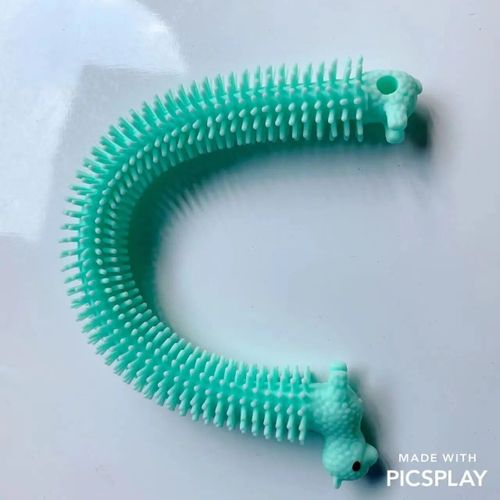 Funny Nairobi Orn Rib Worm Nrelucket Fidget Toys,Corde Commandée,Tpr,Anti-Souligné,String Toys,Through Instituts,Mm,Tsm Vent Toy,1pc - Type 1pcs Alpaca Green