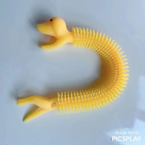 Funny Nairobi Orn Rib Worm Nrelucket Fidget Toys,Corde Commandée,Tpr,Anti-Souligné,String Toys,Through Instituts,Mm,Tsm Vent Toy,1pc - Type 1pcs Puppy Yellow